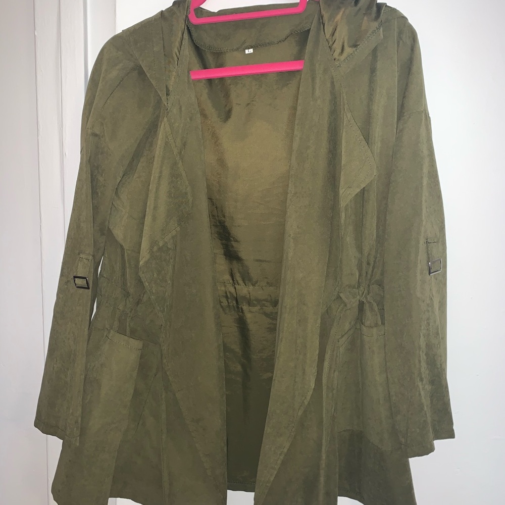 Lightweight Drawstring Hooded Jacket - image 2